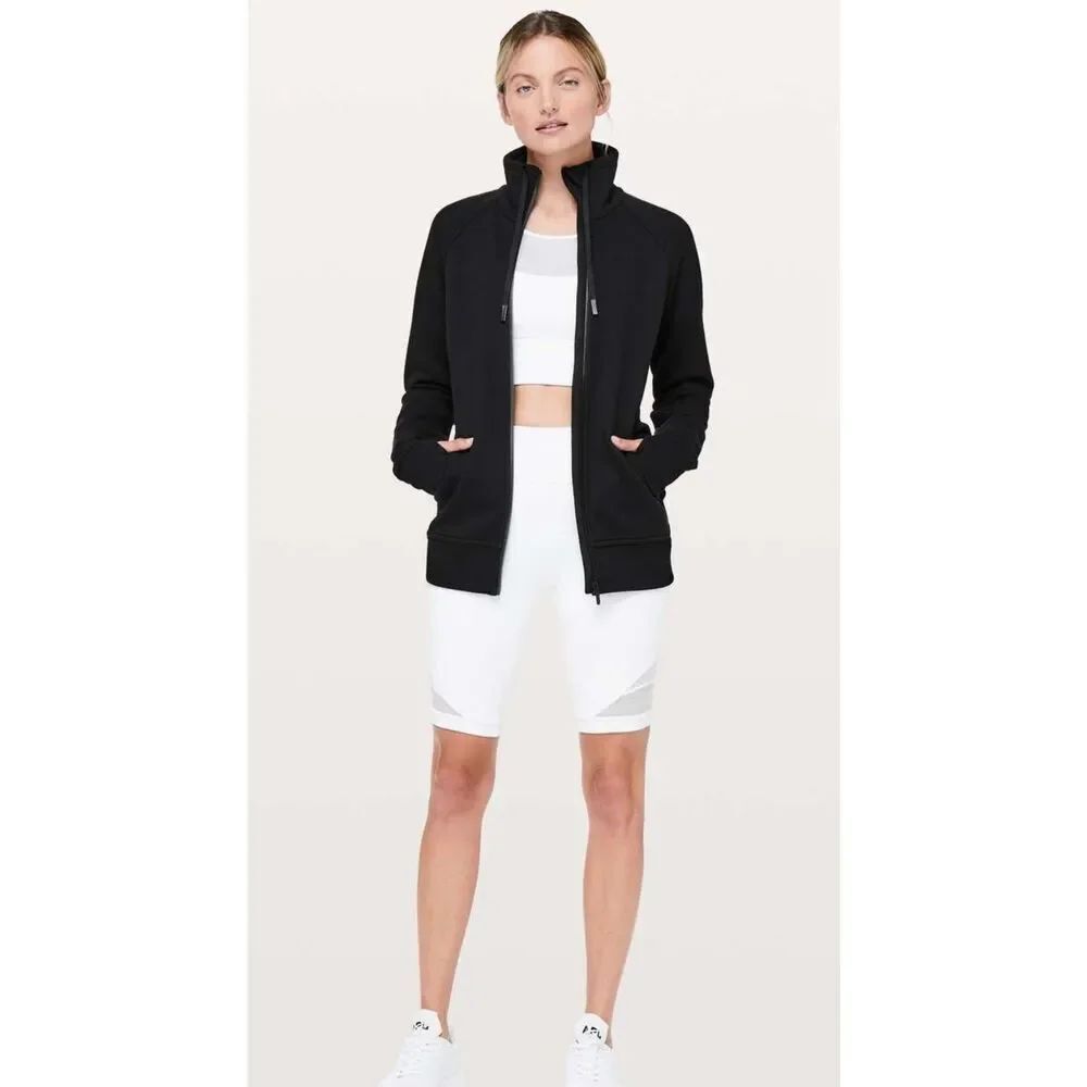 Lululemon Huddle & Hustle Jacket black Sz 8, $120 E11